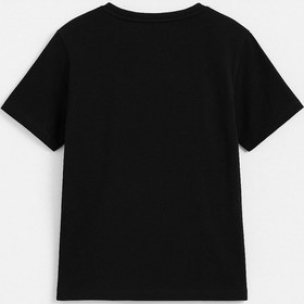 Resim Kadın Bisiklet Yaka %100 Pamuk Blok Baskılı Kısa Kollu T-shirt Çok Renkli 