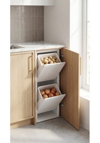 Resim Çok Amaçlı Dolap Mutfak Kiler Dolabı Sebzelik Metal Dolap Ayakkabılık Malzeme Dolabı Beyaz Beyaz 