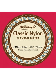 Resim D'addario J2704 Klasik Gitar Tek Teli. Classıc Nylon. Normal Tens 