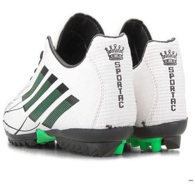 Resim Sportaç Lig Mbappe Numara 37 Genç Halı Saha Futbol Ayakkabı Beyaz Beyaz - Siyah - Yeşil 