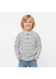 Resim Seabubbles Önü Düğmeli Çizgili Erkek Çocuk Sweatshirt KREM 
