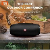 Resim Willowhaven T&g Tg534 Taşınabilir Kablosuz Hoparlör Siyah Tws Stereo Ses Ipx4 Çift Hoparlör Subwoofer Fm Radyo Usb Tf Kart 