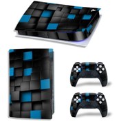 Resim Kt Grup Mavi-Siyah Küpler Playstation 5 Disk Edition Sticker Kaplama Seti 