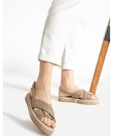 Resim Glenz Kadın Kadife Bilekten Tokalı Sandalet Ts1172 001 