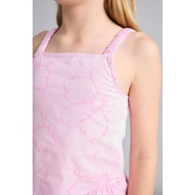 Resim DeFacto Çiçekli Askılı Pembe Bluz Kız Çocuk I0122A826HS 