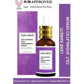 Resim Maruderm Leke Karşıtı ve Beyazlatıcı Cilt Bakım Serumu 30ml 