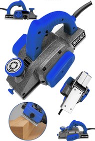 Resim STEİNER Germany Technology 3400 Watt Metal Şanzıman Çift Bıçaklı Planya Rende Makinesi Mavi 