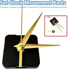 Resim 1 Set DIY Duvar Saati Çapraz Dikiş Saati Tamir Saati Hareket Aksesuarları 12mm (Pil Dahil Değildir) 