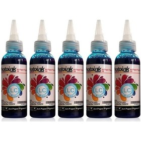 Resim 500 Ml. Lıght Mavi Kuşe Matbaa Mürekkebi 
