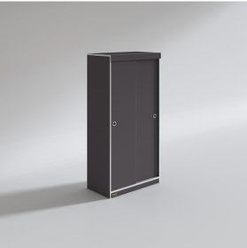 Resim Kenzlife Gardırop Sürgülü Kapaklı Kapılı Karanfil090 Gri Gardolap Dolap 