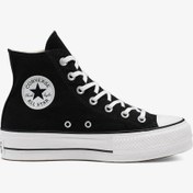 Resim Converse Chuck Taylor All Star Platform Canvas Kadın Siyah Sneaker 560845c 