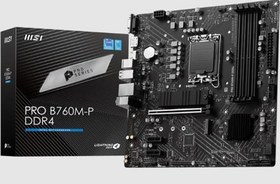 Resim Msı Pro B760M-P D4 1700P Vga Hdmi Dp Pro B760M-P Ddr4 