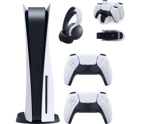 Resim Sony Playstation 5 İthalatçı 2.Dualsense Kontrolcü ile 825 GB Beyaz Oyun Konsolu 