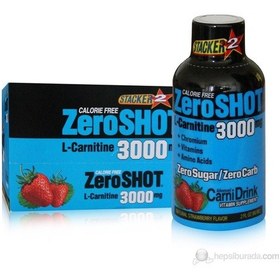 Resim Stacker 2 Zero Shot L-Carnitine 3000 MG/12 Adet/60ml/çilek 