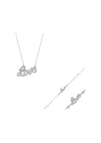 Resim 925 Ayar Gümüş Love Set Antik Gümüş 