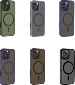 Resim İphone 16 Pro Max Uyumlu Kılıf Magsafe Şarj Özellikli Mat Arka Yüzey Zore Sio Kapak-derin Mor Derin Mor 