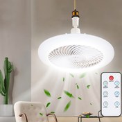 Resim Modern 360 Derece Ayarlanabilir Akıllı Tavan Fanı Işıklı Uzaktan Kumanda - Yatak Odası / Oturma Odası için Sessiz Motor, 3 Hız Ayarı, Ters Çevrilebilir Bıçaklar, Beyaz Plastik Tasarım, Kolay Kurulum, Oda Elektrikli Kablolama, Kızılötesi İletişim, Pil Gerektirmez, Oturma Odası için Tavan Fanı 