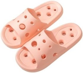 Resim Banyo duş sandaleti, kadın erkek için drenaj delikli duş ayakkabısı, kaymaz konfor, hızlı kuruyan terlik, yazlık ev, havuz, plaj kaydırağı, iç mekan, dış mekan sandaleti, 