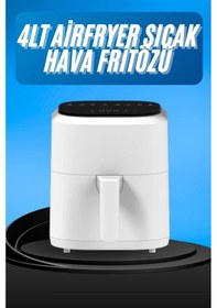 Resim Hava Fritözü 4l Airfryer Pratik Uzun Ömürlü Yağsız Pişirme Taşınabilir Çok Renkli 