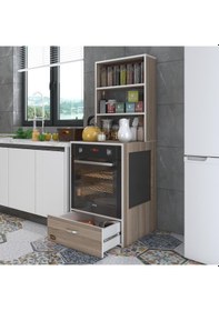 Resim Kenzlife ankastre fırın dolabı gönül crd 165*60*56 mutfak çekmeceli 