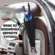 Resim Araç Içi Sızdırmaz Şemsiyelik Araba Şemsiye Tutacağı Koltuk Arkası 