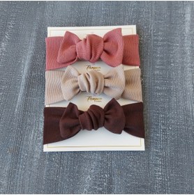 Resim pempem bandana Kız Bebek 4'lü Ribana Bandana 