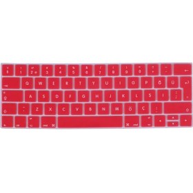Resim Arabulalaca Apple Macbook Air 13.3" 2017 A1466 - A1369 Silikon Klavye Koruyucu Türkçe 