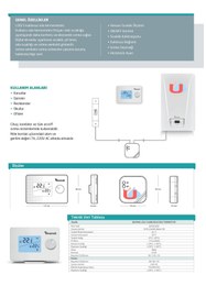 Resim Baymak Logi S Kablosuz Oda Termostatı – Hassas Dijital Kontrol & On/Off Uyumluluğu 