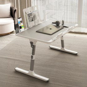 Resim Move - N3 Yükseklik Ayarlı LED Aydınlatmalı Gri Laptop Sehpası 