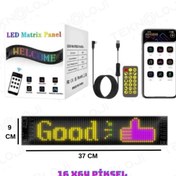 Resim Genel Markalar 16x64 Matrix Esnek Led Ekran Telefon Kontrollü Cama Yapışan Araba Ev Dükkan Ofis Bluetooth Tabela 
