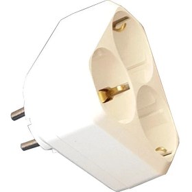 Resim Makel Üçlü Topraklı Priz Golyat Üçgen Tip 