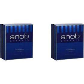 Resim Snob Classic Erkek Parfüm EDT 2 x 100 ML 