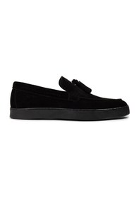 Resim Deery Erkek Hakiki Süet Siyah Püskül Detaylı Loafer - 01994msyhc01 Siyah 