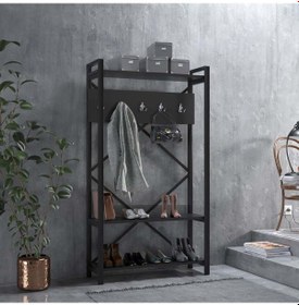 Resim Evdemo Berceste Vestiyer Portmanto Siyah 