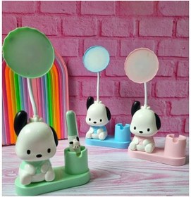 Resim Menuzer Sevimli Karakterler Kalemlikli Kalemtıraşlı Led Işıklı Çocuk Gece ve Masa Lambası 