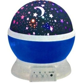 Resim Luz&pos Star Master Pilli Dönerli Gece Lambası Çok Renkli 