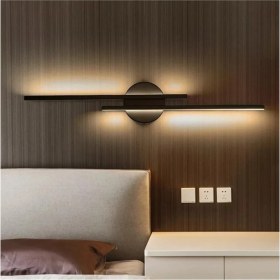 Resim Fer Avize Asya Modern Tasarım Siyah Renk Gün Işığı Ledli Banyo - Mutfak - Salon LED Aplik 