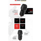 Resim Swiss Charger Çift USB Hızlı Araç Şarjı 50027 
