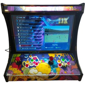 Resim 4KHD 3D Pandora 9800 Arcade Oyunlu 22" Taşınabilir Pandora Masaüstü Kabinli Atari Makinası 