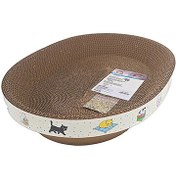 Resim Jooys 53394 Elips Karton Kedi Tırmalama 44 x 31 x 8 Cm 