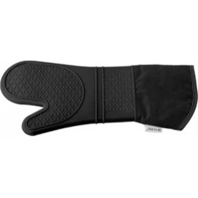 Resim Fırın Eldiveni Silikonlu Uzun Yanmaz Eldiven Çift 