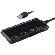 Resim Rocketek Cr7 Usb3.0 Çok Fonksiyonlu Kartı Okuyucu Cf / Xd / Ms / Sd / Tf Kart 7 