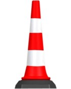 Resim FM Trafik Trafik Ve Reklam Konisi 500 Mm (kauçuk Tabanlı) 