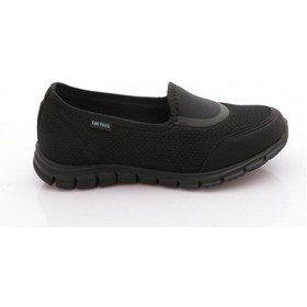 Resim King Paolo B5044 Kadın Krakers Keten Comfort Babet Siyah 