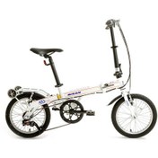 Resim Bisan Fx 3800 Katlanır Bisiklet 28cm V Fren 16" Beyaz Turuncu Beyaz - Turuncu 