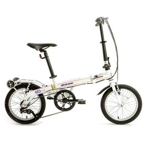 Resim Bisan Fx 3800 Katlanır Bisiklet 28cm V Fren 16" Beyaz Turuncu Beyaz - Turuncu 
