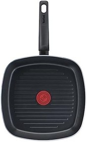 Resim Tefal Titanyum 1X SimpleCook 26 Cm Difüzyon Tabanlı Izgara Tava - 2100118532 