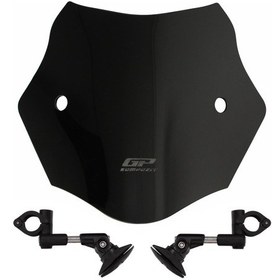Resim GP Kompozit Universal Ayaklı Kısa Ön Cam Siyah 30 cm 