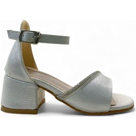 Resim Tuğba Ortopedi 706 Kız Çocuk Okul Öncesi Topuklu Abiye Ayakkabı Sedef 