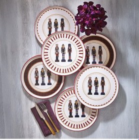 Resim Fecra Kurşun Asker 6 Parça Servis Tabağı Seti 